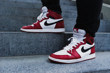 Load image into Gallery viewer, Red-and-white Nike Air Jordan 1 Shoes